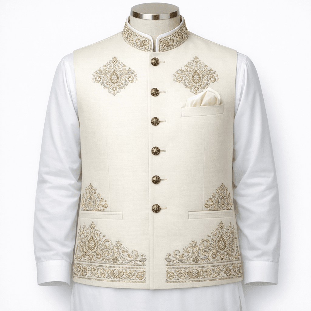 Men's Embroidered Waistcoat