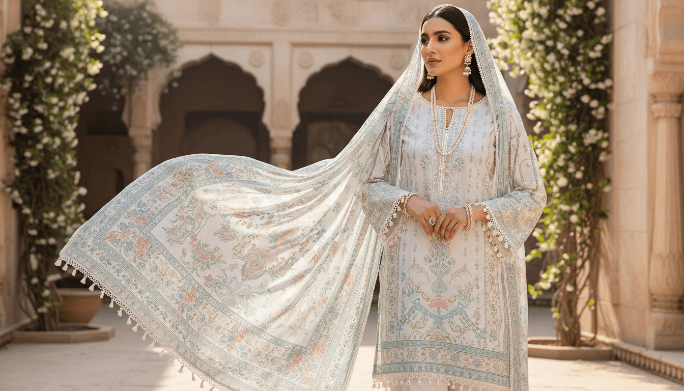 Pure Lawn Pakistani dress