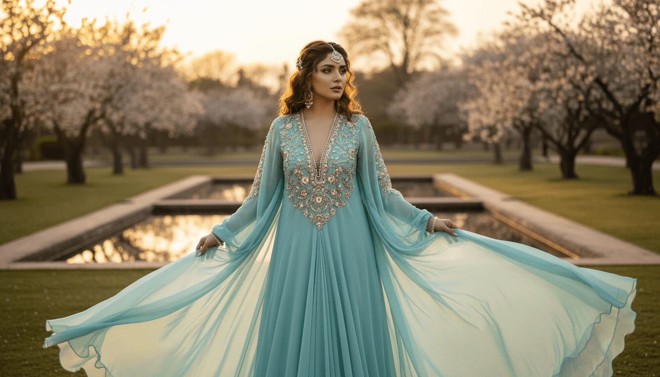 Chiffon Pakistani dress