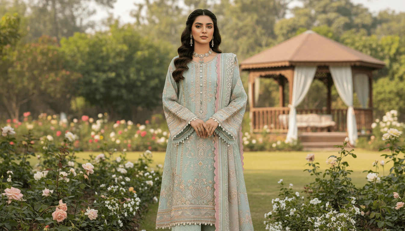 Cotton Lawn Pakistani dress
