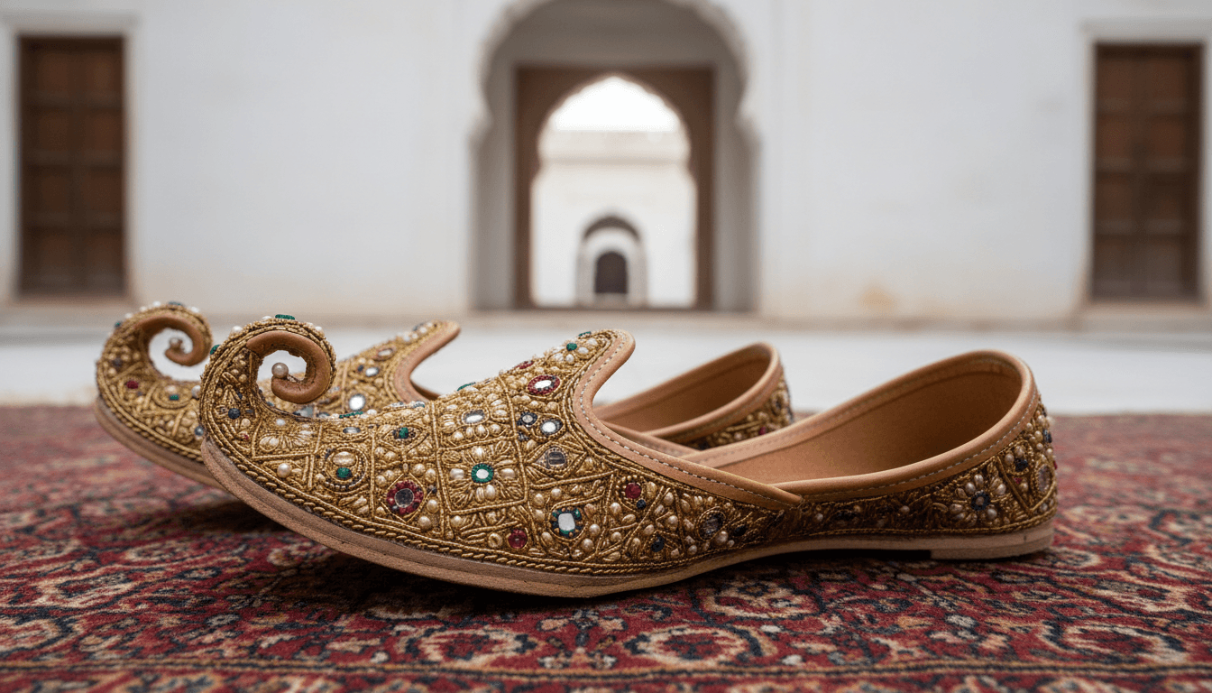 Khussa embroidered shoes