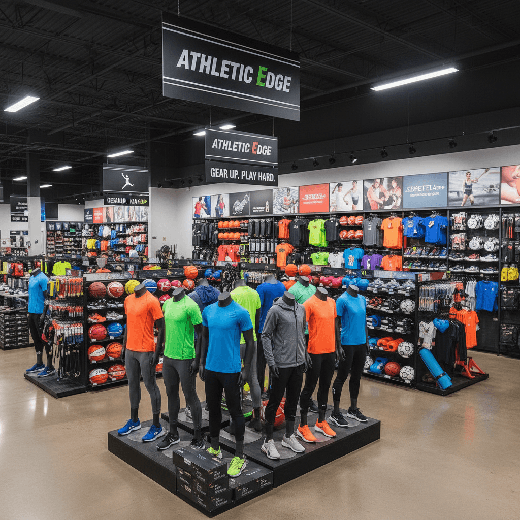 Sports gear and apparel range