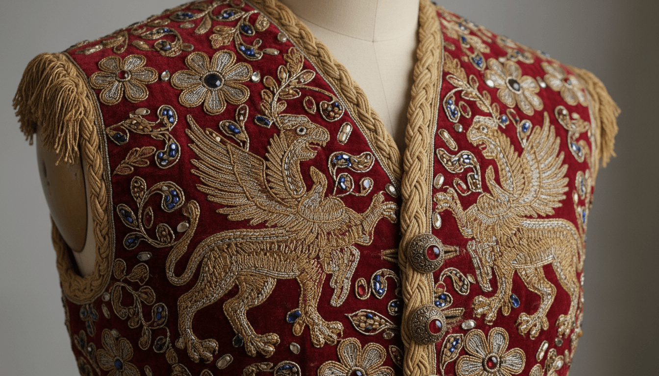 Embroidered waistcoat