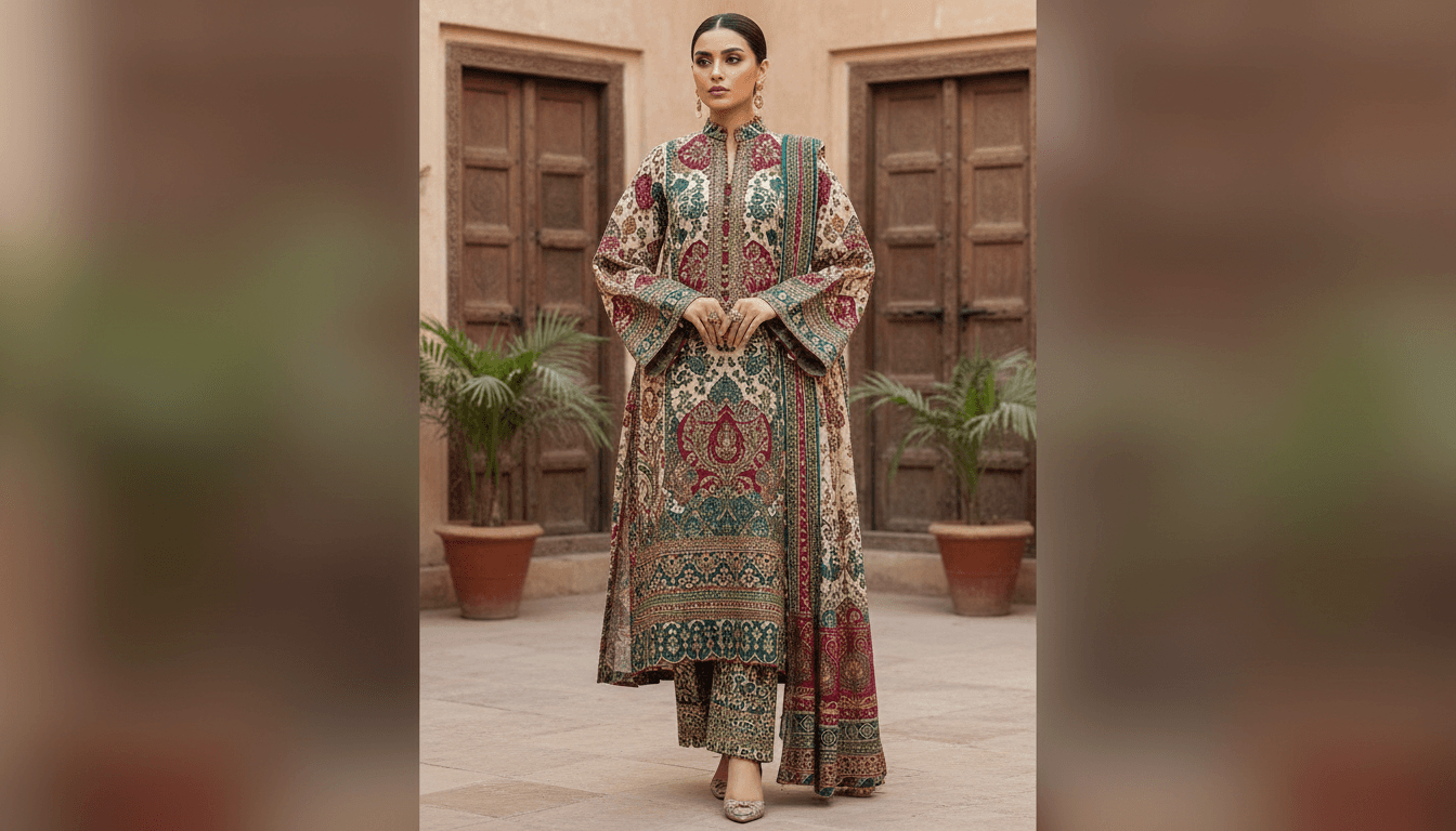 Karandi Pakistani dress
